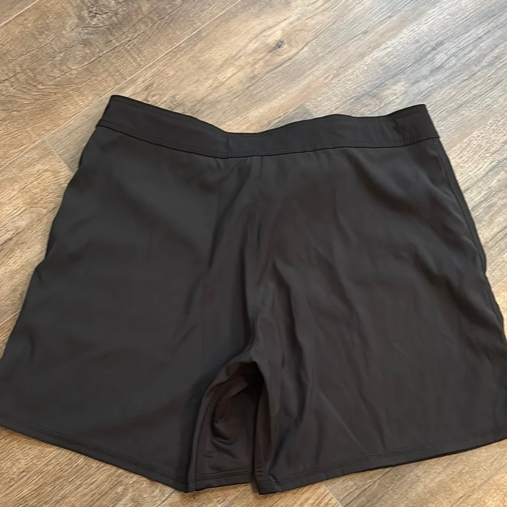Rogue Men's 38 Swim Board Shorts Black Red USA Made Gorpcore Beach Coastal Swim